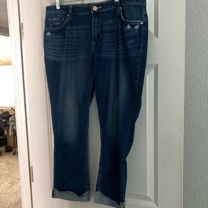 Riders by Lee Blue Capri Jeans with Relaxed Fit
